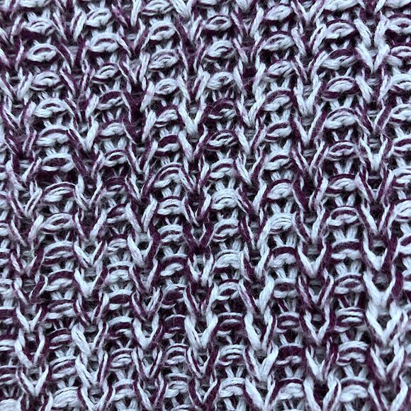 PINK Victoria's Secret XS Purple Marled Knit Oversized Cropped Sweater - Picture 11 of 15